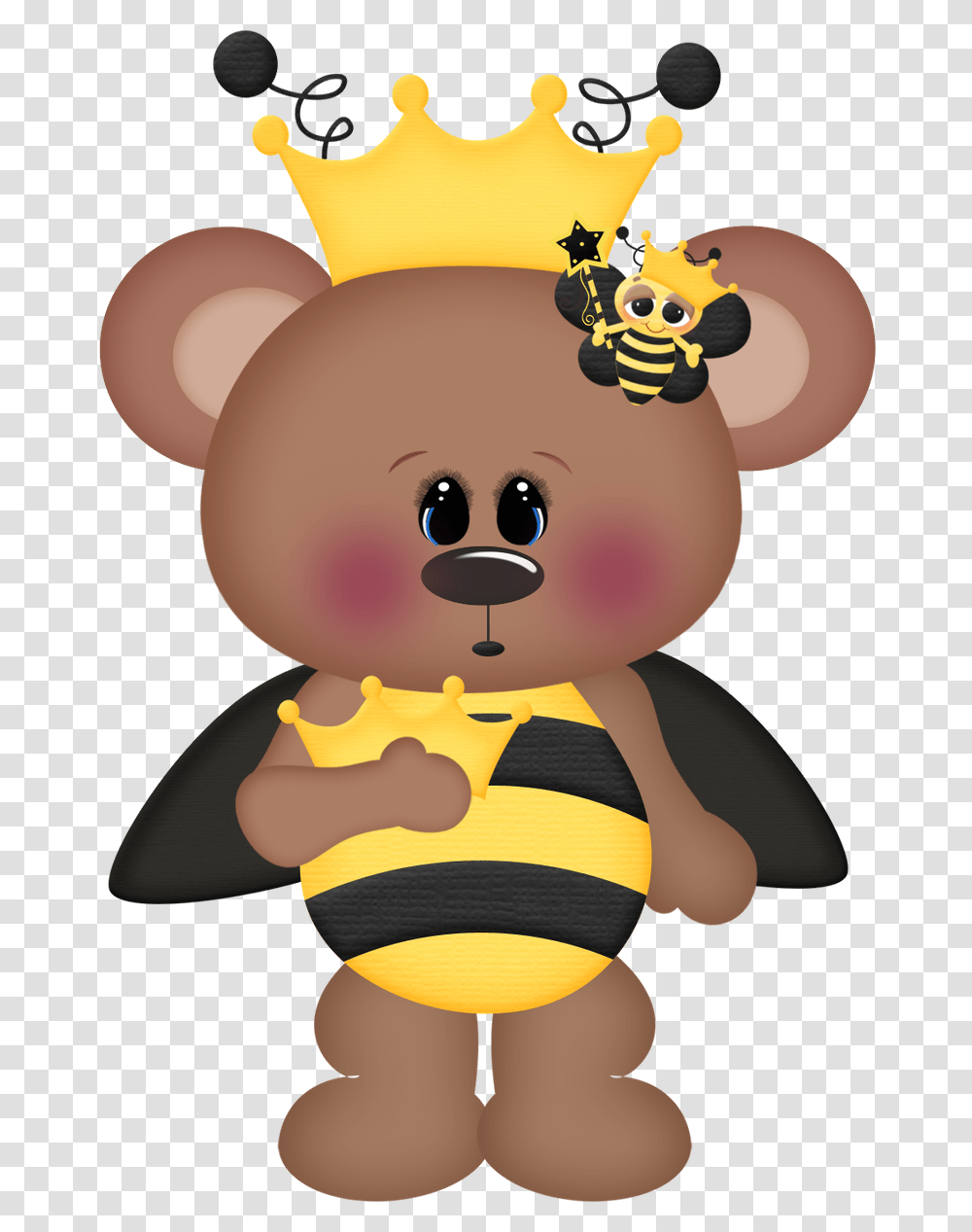Honey Bee Bear Clipart, Toy, Animal, Figurine, Plush Transparent Png