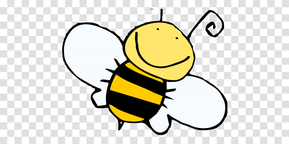 Honey Bee Clipart Cartoon Background Bee, Insect, Invertebrate, Animal, Apidae Transparent Png