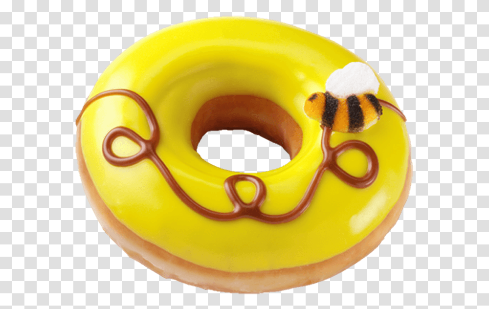 Honey Bee Doughnut Krispy Kreme For A Limited Time, Sweets, Food, Dessert, Bread Transparent Png
