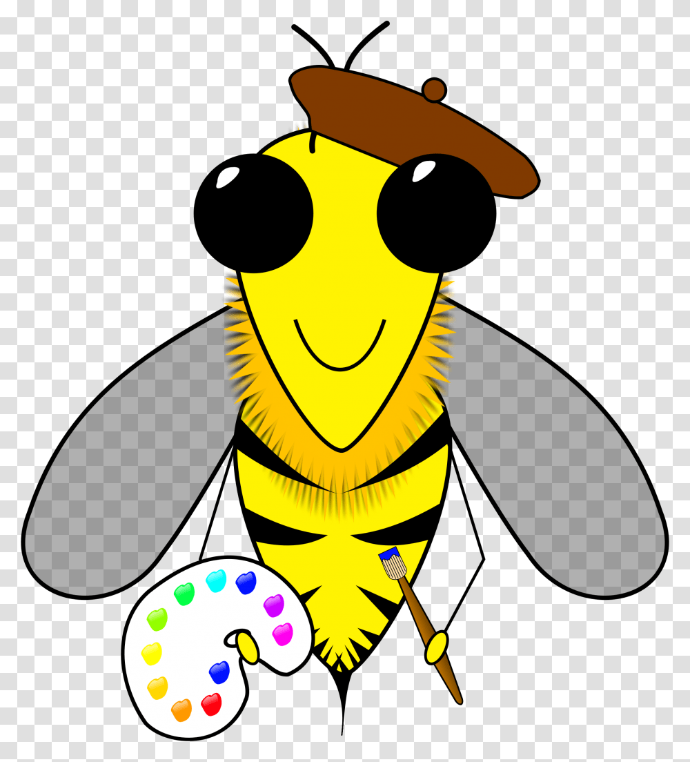 Honey Bee Landing Bees, Apparel, Label Transparent Png