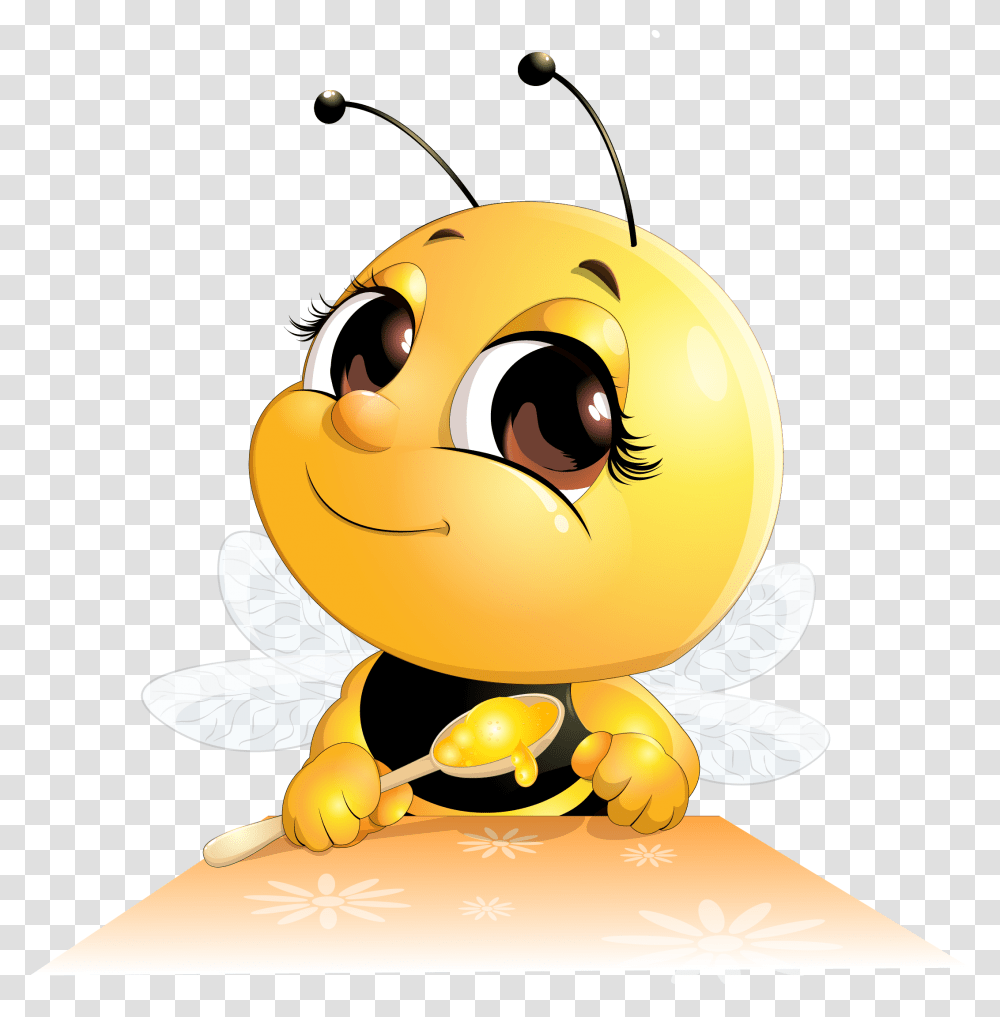 Honey Cartoon Honey Bee Cartoon, Animal, Insect, Invertebrate, Bird Transparent Png