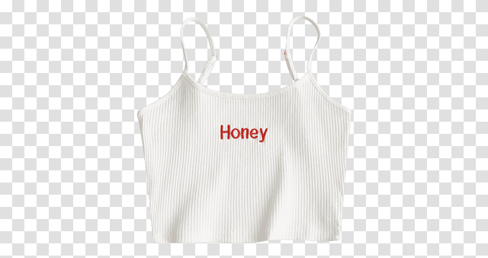 Honey Crop Top White, Bib, Apparel, Shirt Transparent Png