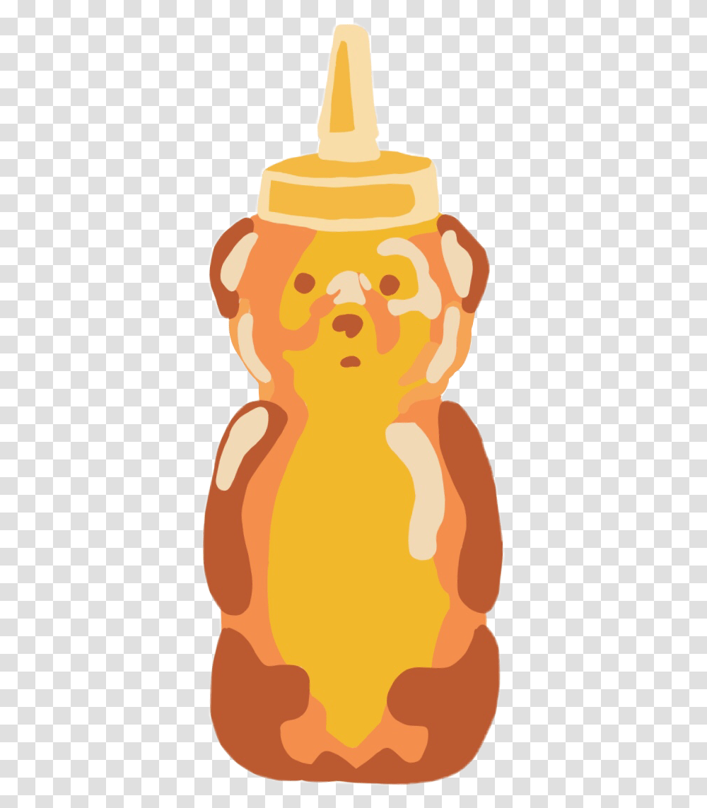 Honey Honeybear Bear Gummybear Yellow Freetoedit Illustration, Food, Face, Head, Sweets Transparent Png