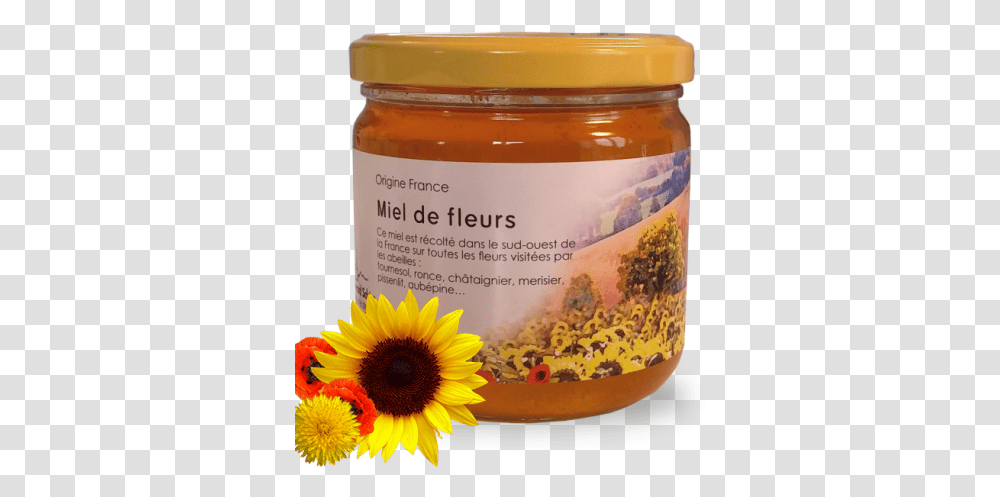Honey Miel Buy Honey Online Wild Flower Honey Honey From The Flowers, Plant, Blossom, Jar, Food Transparent Png
