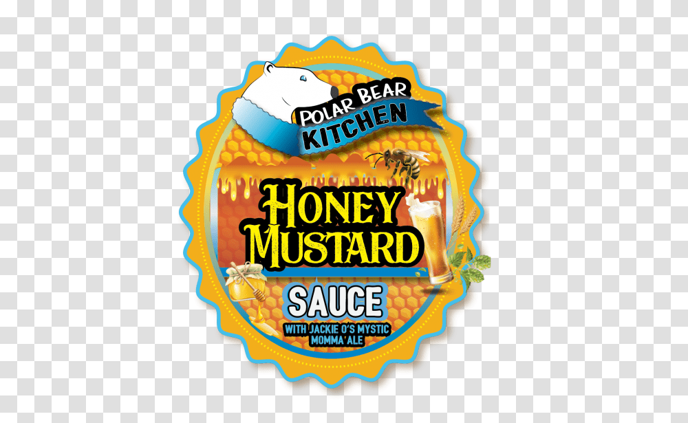 Honey Mustard Sauce The Polar Bear Kitchen, Label, Logo Transparent Png