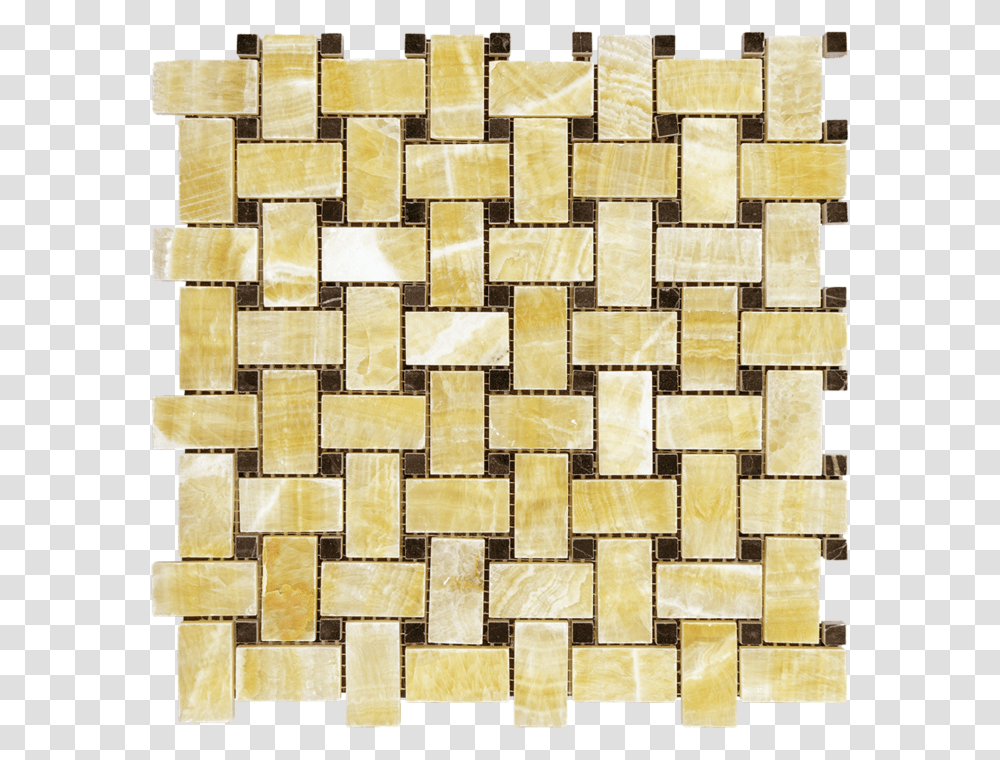 Honey Onyx Mosaic Asian Kitchen Backsplash Tiles, Pattern, Rug, Gold, Woven Transparent Png