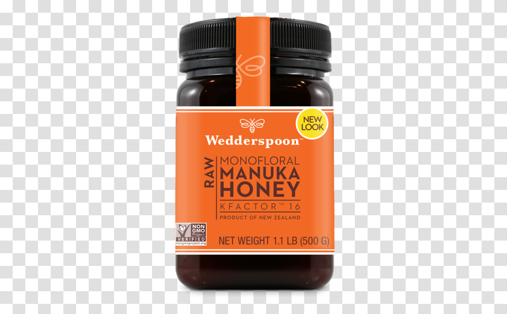 Honey Photo Image Wedderspoon Manuka Honey, Food, Seasoning, Syrup, Label Transparent Png
