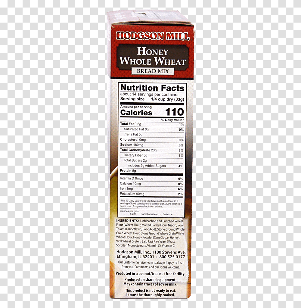 Honey Whole Wheat Bread Mix Household Supply, Electronics, Label, Phone Transparent Png