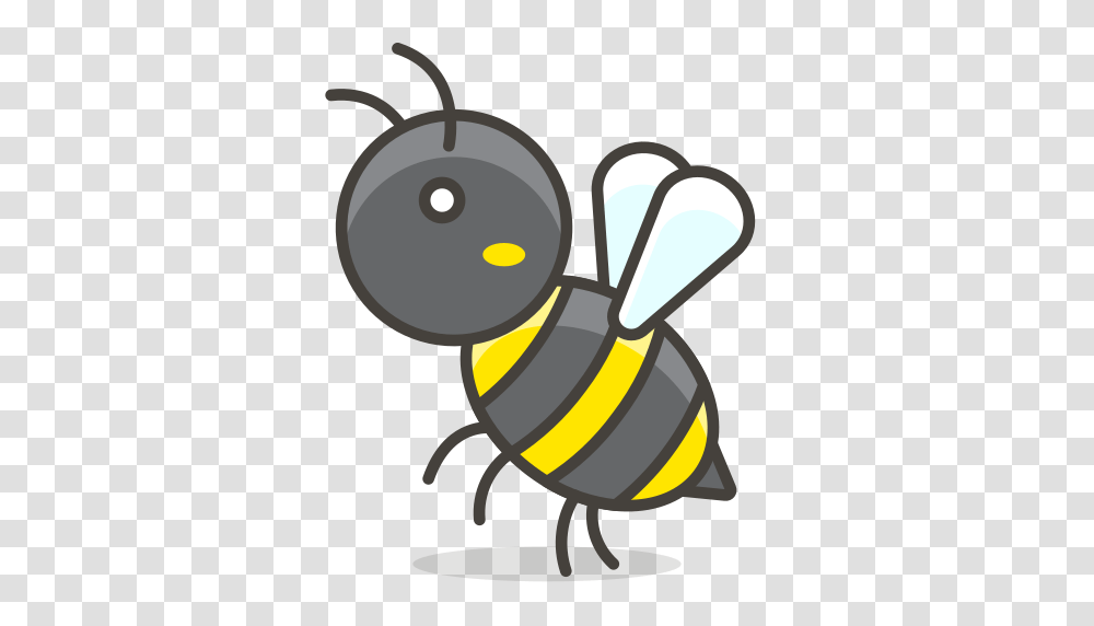 Honeybee Icon Free Of Free Vector Emoji, Insect, Invertebrate, Animal, Honey Bee Transparent Png