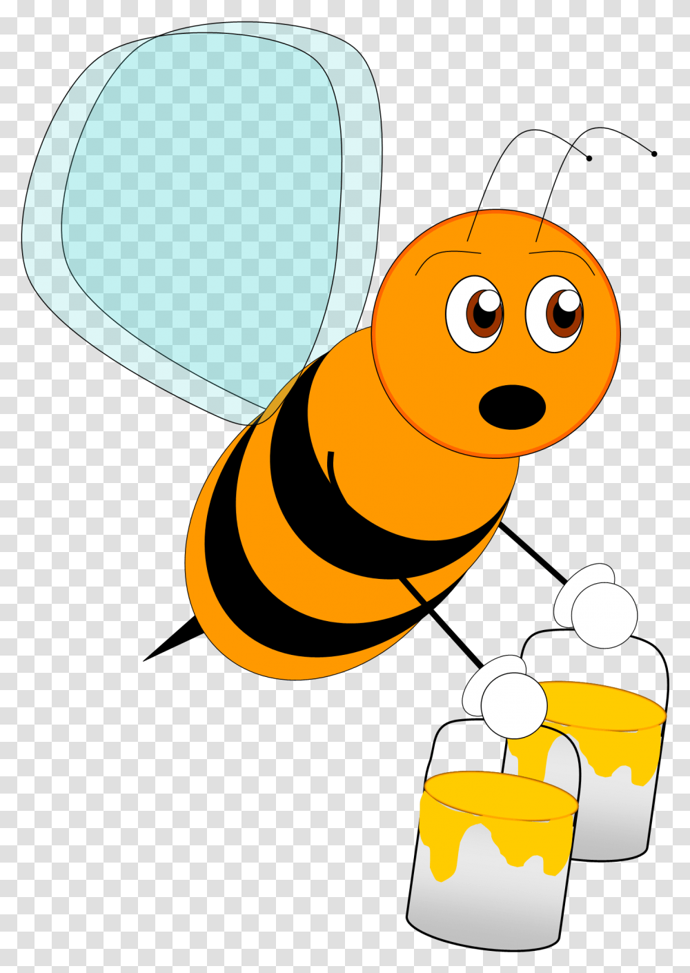 Honeybeebeeinsectclip Artmembrane Winged Clip Art, Invertebrate, Animal, Wasp, Hornet Transparent Png
