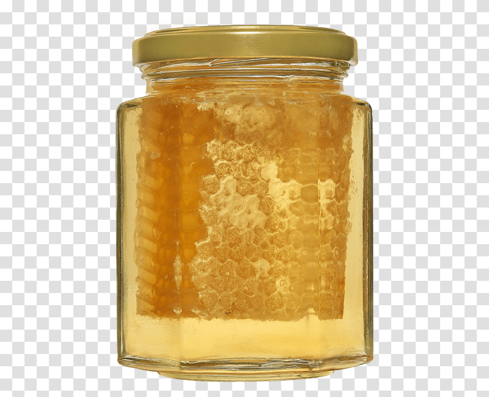 Honeycomb In Jar, Food, Milk, Beverage, Drink Transparent Png
