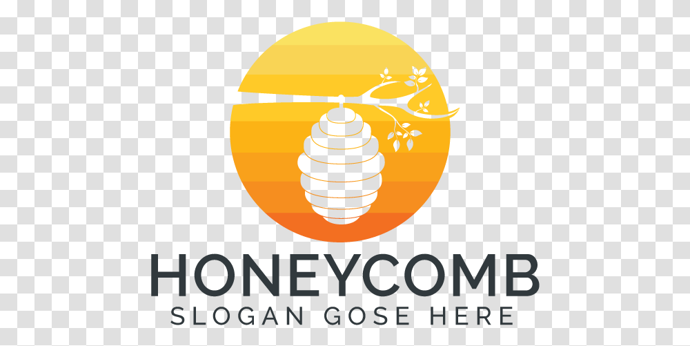 Honeycomb Logo Design Graphic Design, Poster, Advertisement, Animal, Insect Transparent Png