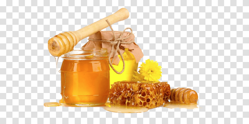 Honeycomb Stick Dripping Honey, Food, Jar Transparent Png