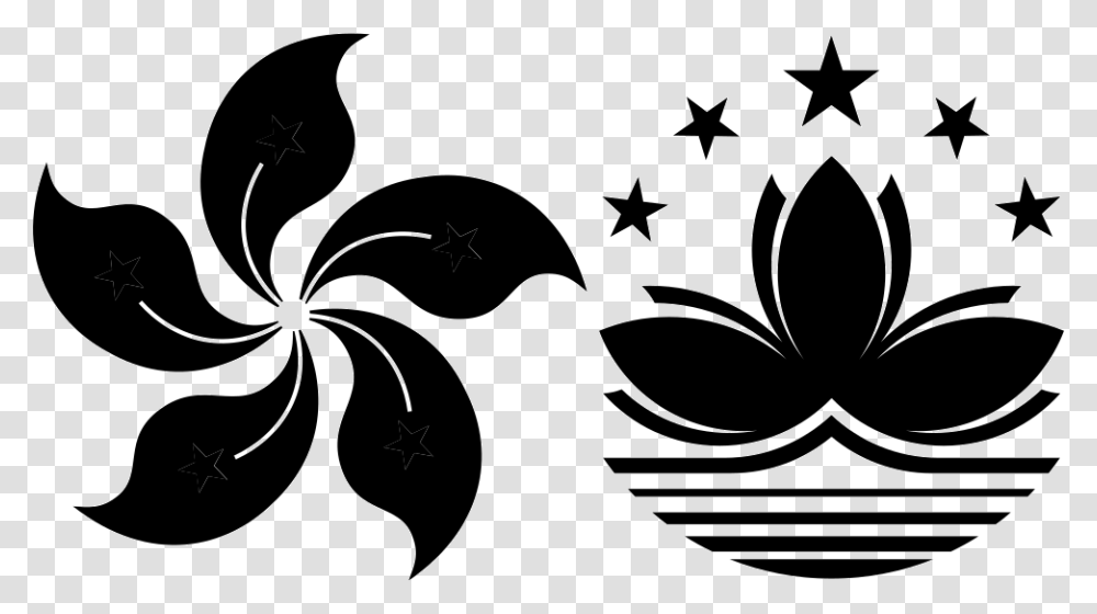Hong Kong And Macao Red Circle Of Stars, Floral Design, Pattern Transparent Png