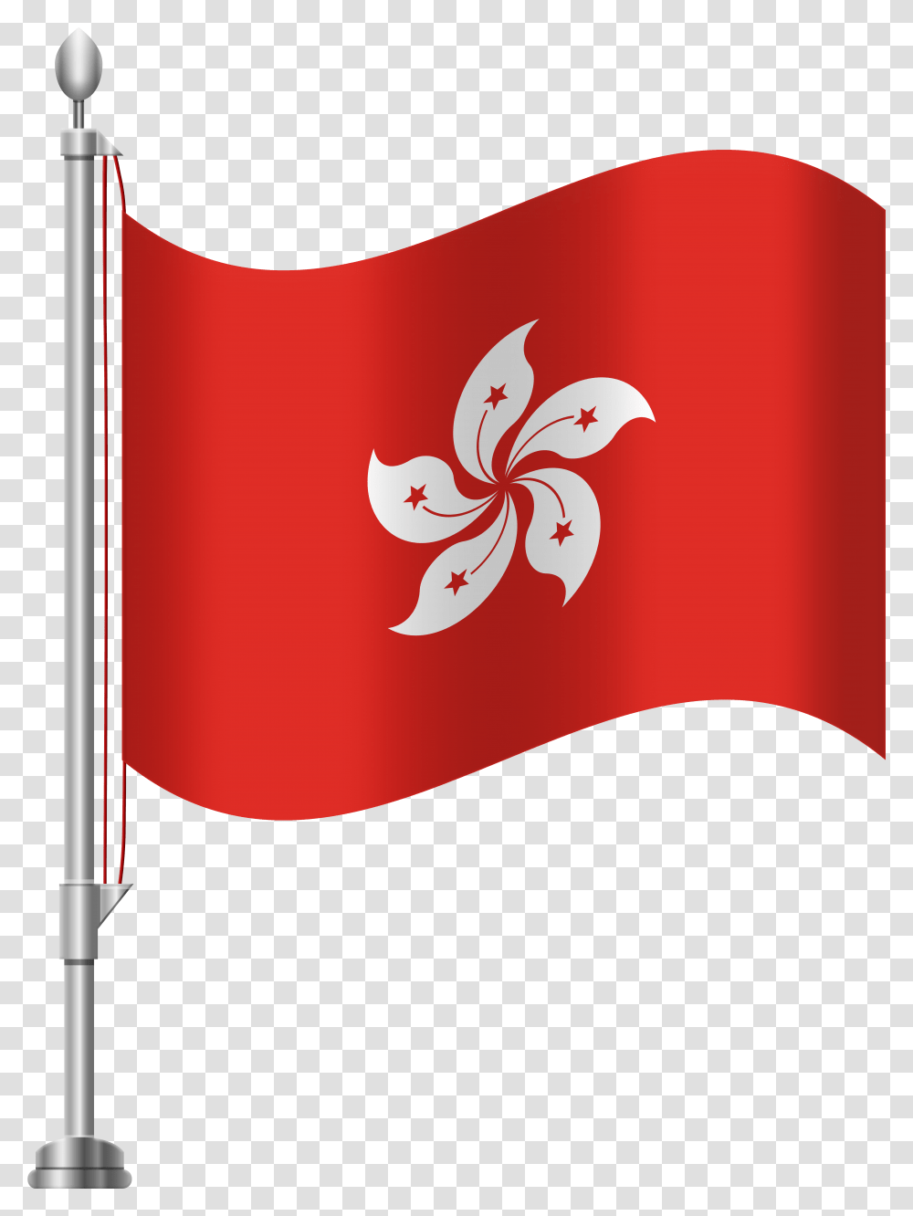 Hong Kong Flag Clip Art Clipart Image Dominican Republic Flag Clipart, Plant, Flower, Blossom, Petal Transparent Png