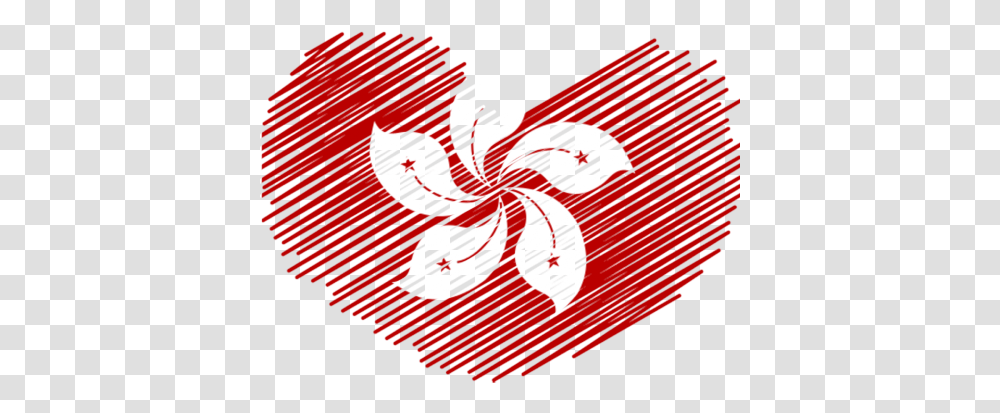 Hong Kong Profile Picture Filter Overlay For Facebook Hong Kong Flag Heart, Plant, Hibiscus, Flower, Blossom Transparent Png