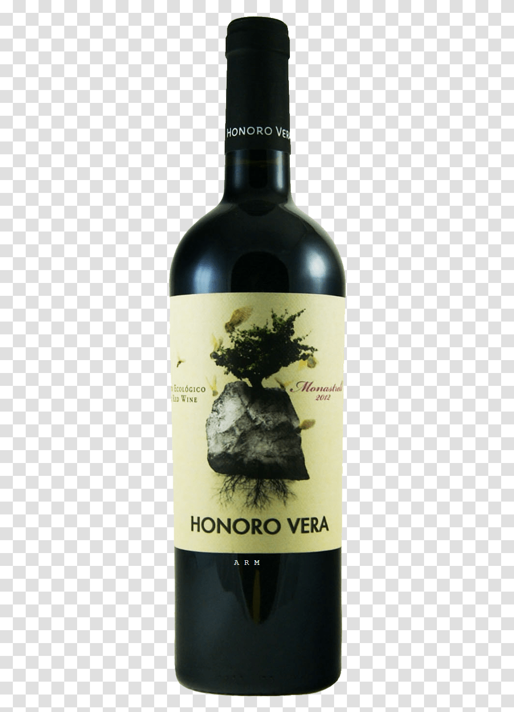 Honoro Vera Wine Monastrell, Beverage, Drink, Alcohol, Bottle Transparent Png