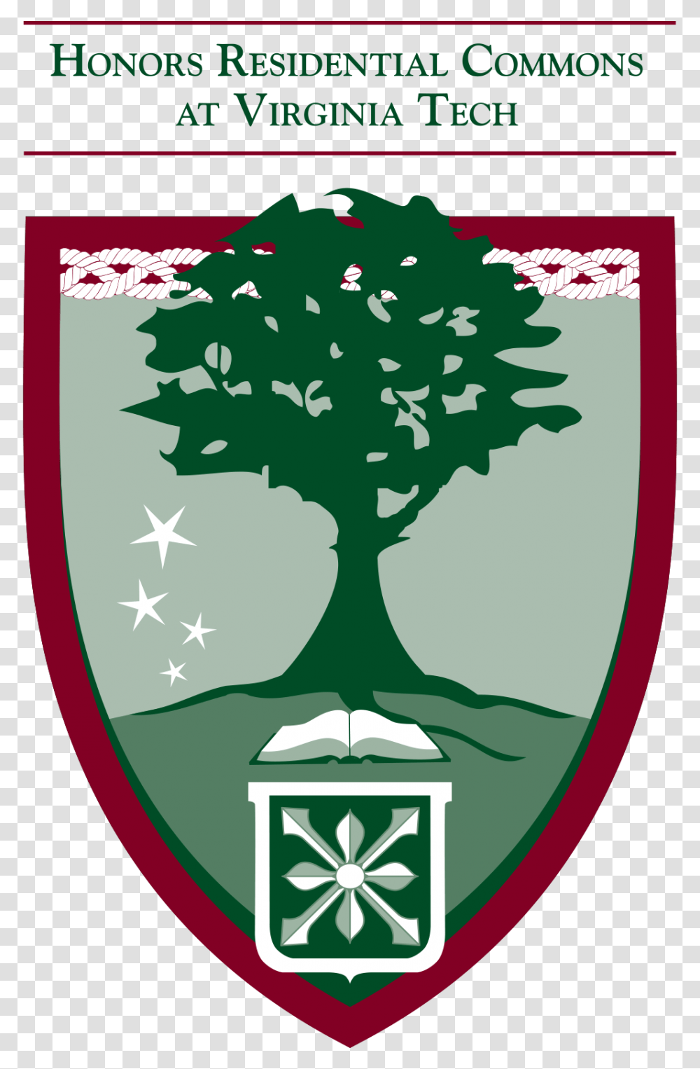 Honors Residential Commons At Vt Logo Emblem, Shield, Armor, Poster, Advertisement Transparent Png