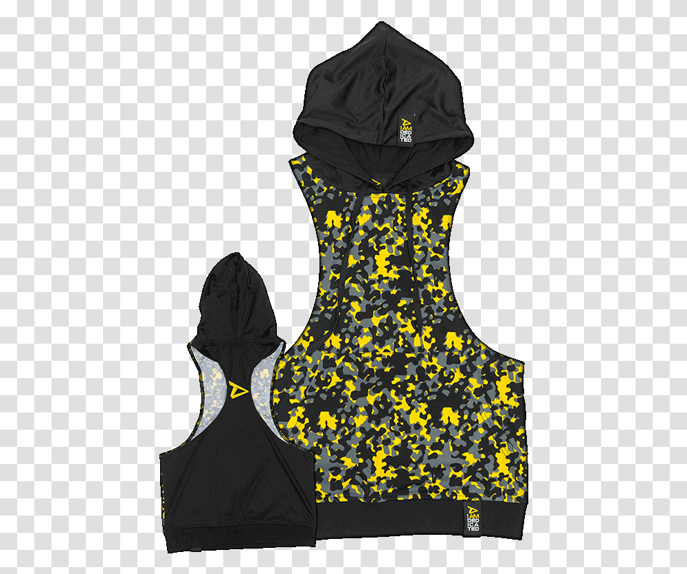 Hooded Stringer With Camo Pattern By Dedicated Nutrition Dedicated Hooded Stringer Camo, Apparel, Person, Human Transparent Png