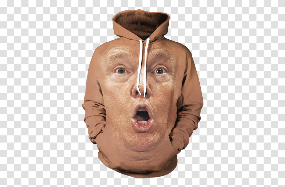 Hoodie Donald Trump Tracksuit T Shirt All Over Print, Head, Face, Person Transparent Png