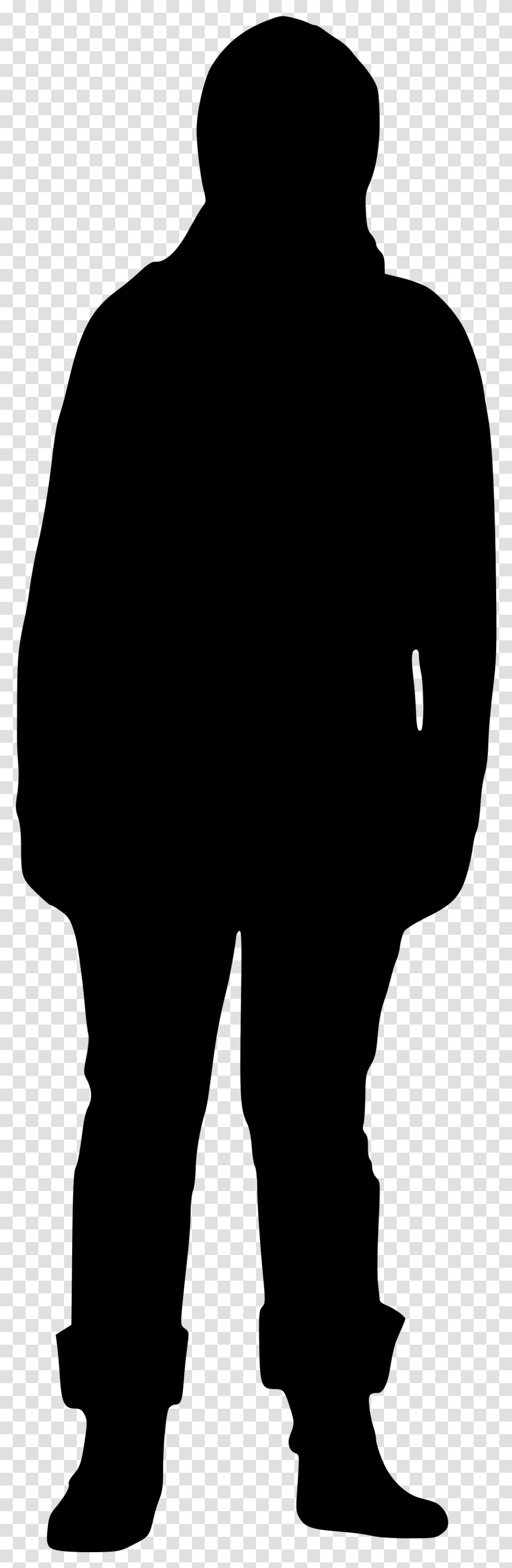 Hoodie Silhouette Person Photography Man In Hoodie Silhouette, Gray, World Of Warcraft Transparent Png