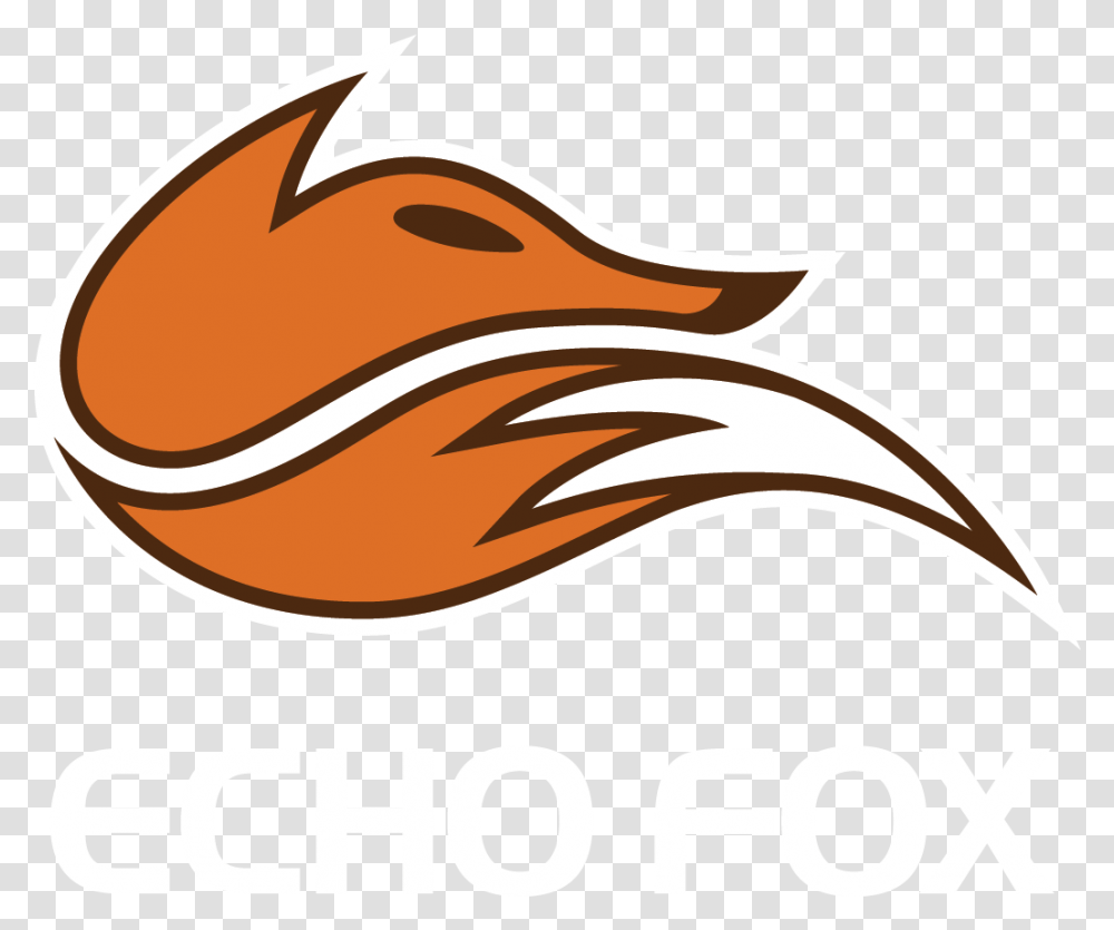 Hoodies Echo Fox Logo, Animal, Sea Life, Label, Text Transparent Png