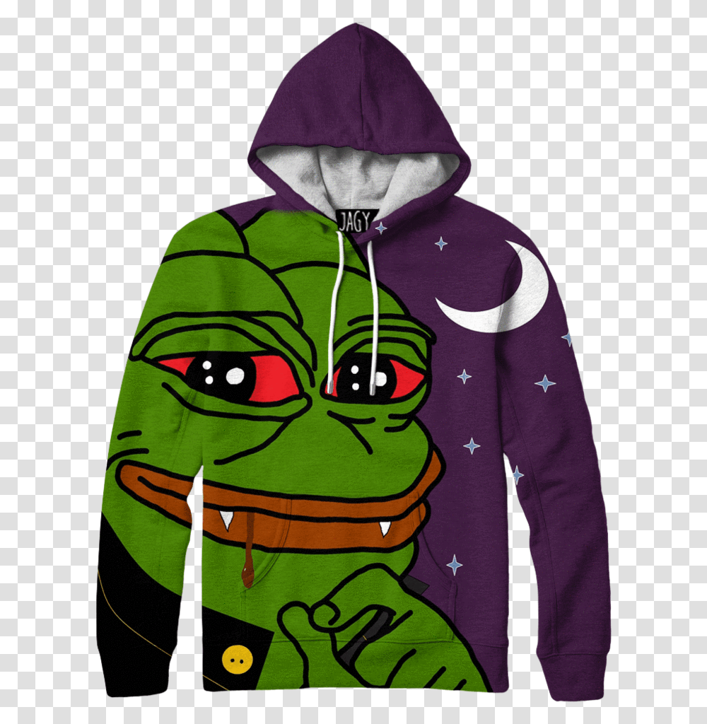 Hoodies Vampire Pepe Hood Pepe America Gay Pepe The Frog, Apparel, Sweater, Sweatshirt Transparent Png