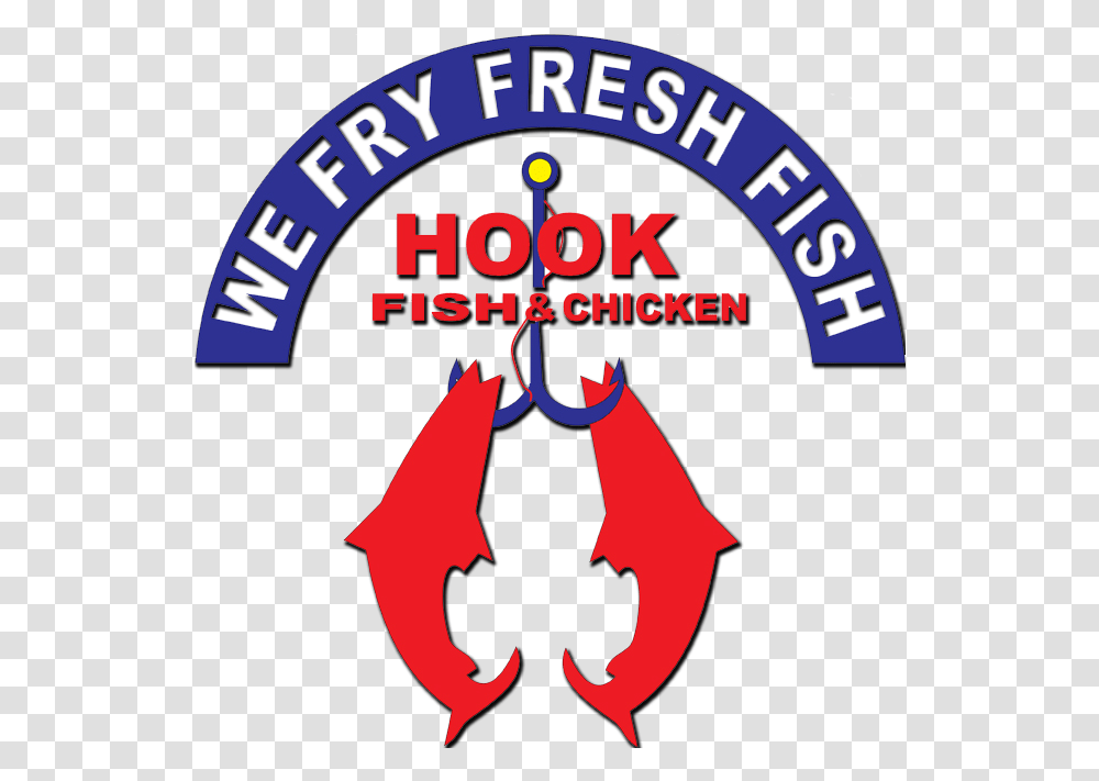 Hook Fish And Chicken, Logo, Symbol, Trademark, Poster Transparent Png