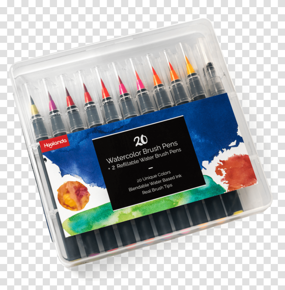 Hoolanda Watercolor Brush Pens Marking Tools, Marker Transparent Png