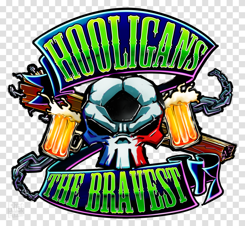 Hooligans The Bravest Game Artworks At Riot Pixels Logos Hooligans, Symbol, Helmet, Flyer, Emblem Transparent Png