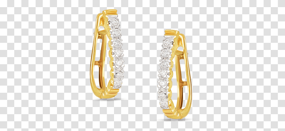 Hoop Gold Earring With Stone, Hair Slide, Diamond, Gemstone, Jewelry Transparent Png
