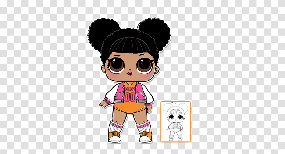 Hoops Mvp Lol Doll Coloring, Toy, Person, Human Transparent Png