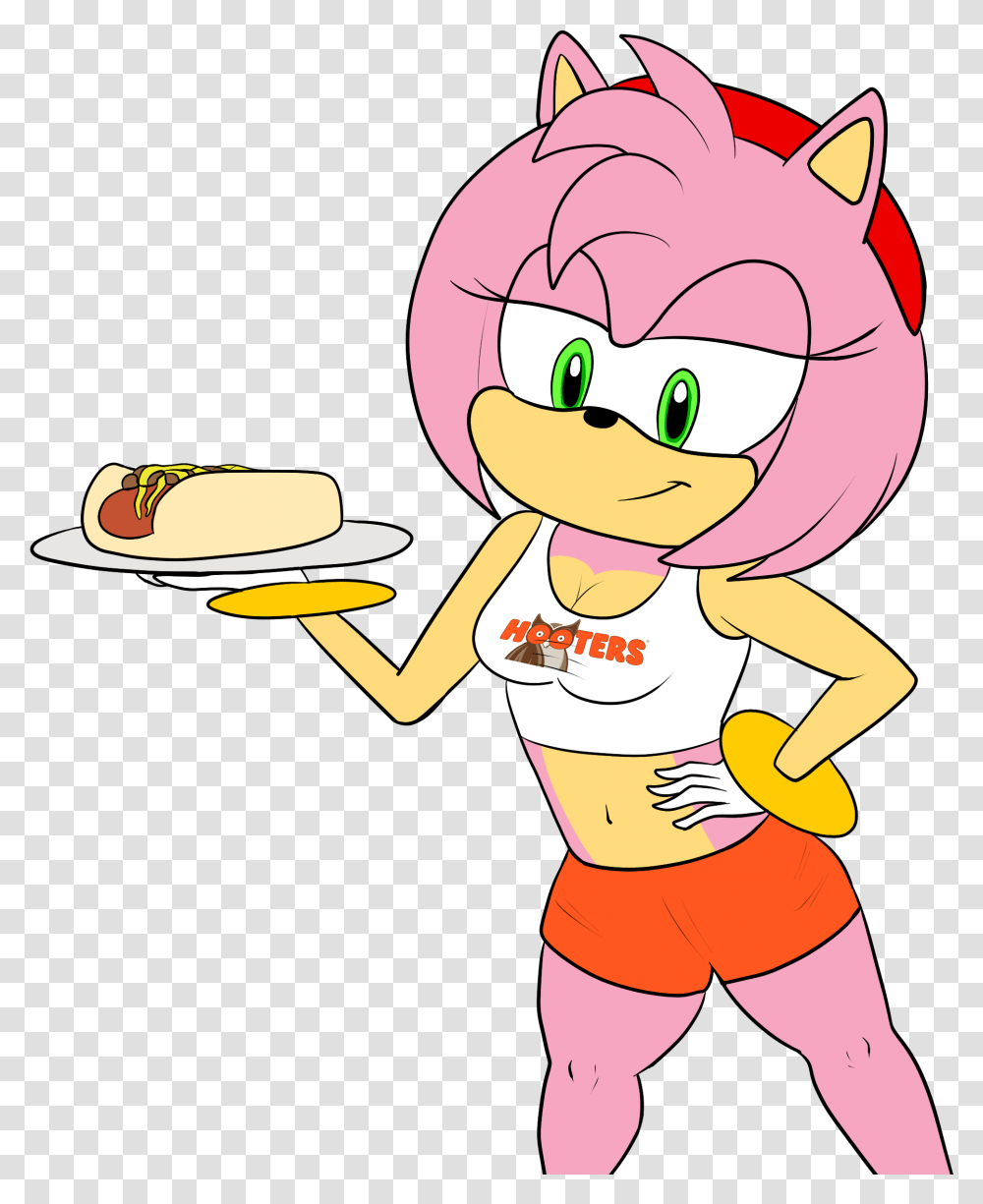 Hooters Sonic Forces Sonic The Hedgehog Cartoon, Person, Human, Food, Meal Transparent Png