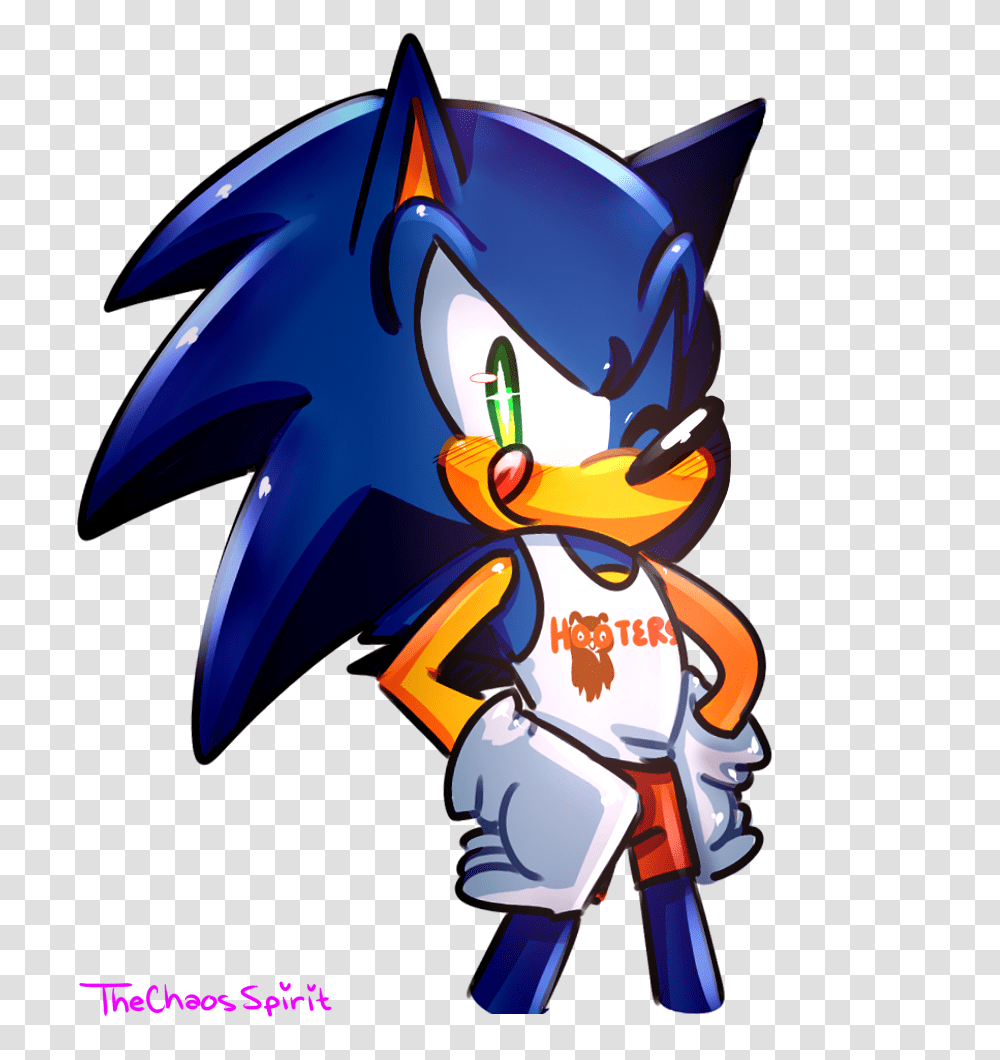 Hooters Waiter Sonic Sonic Hooters Know Your Meme, Helmet, Apparel Transparent Png