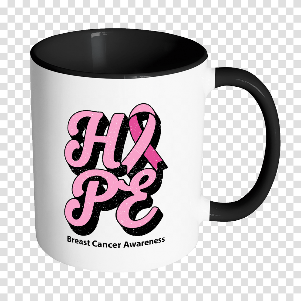 Hope Breast Cancer Awareness Pink Ribbon Awesome Merchandise, Coffee Cup Transparent Png