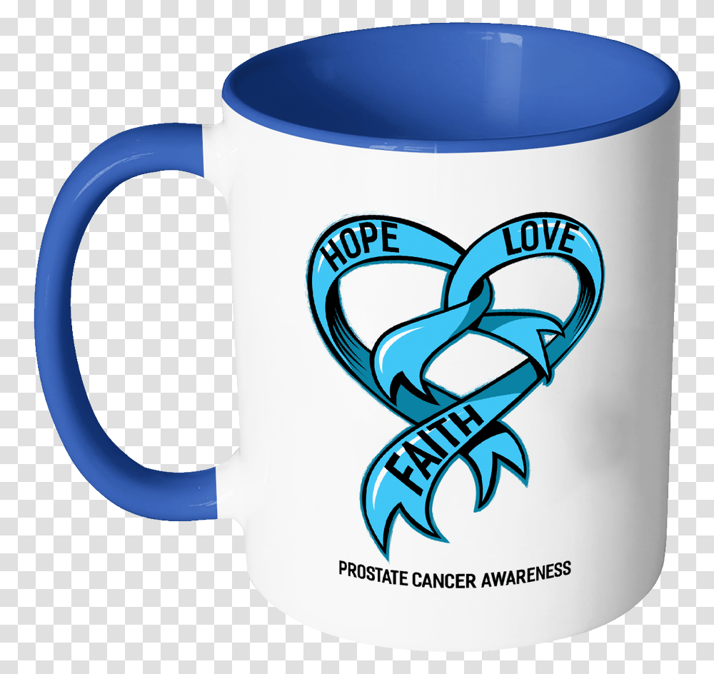 Hope Love Faith Prostate Cancer Awareness Light Blue Mug, Coffee Cup, Blow Dryer, Appliance, Hair Drier Transparent Png