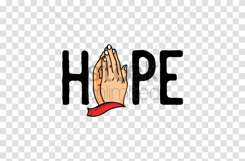 Hope With Hand Praying Vector Image, Worship, Bow, Prayer, Kneeling Transparent Png