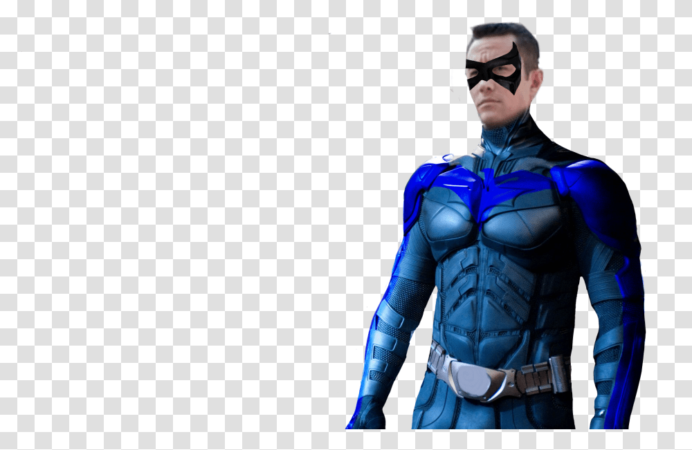 Hope You Like This Nightwing I Made Batman, Person, Costume, Sunglasses, Jacket Transparent Png