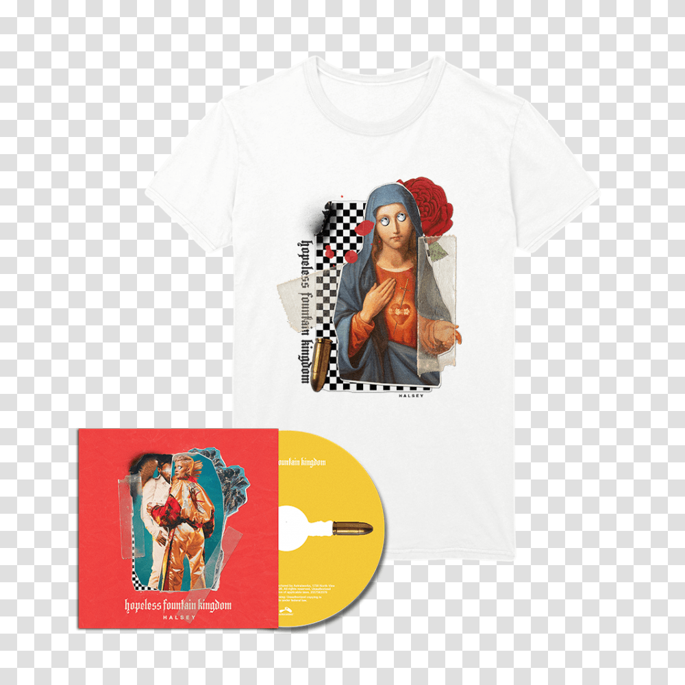 Hopeless Fountain Kingdom Cd T Shirt Halsey Official Store, Apparel, Person, Human Transparent Png