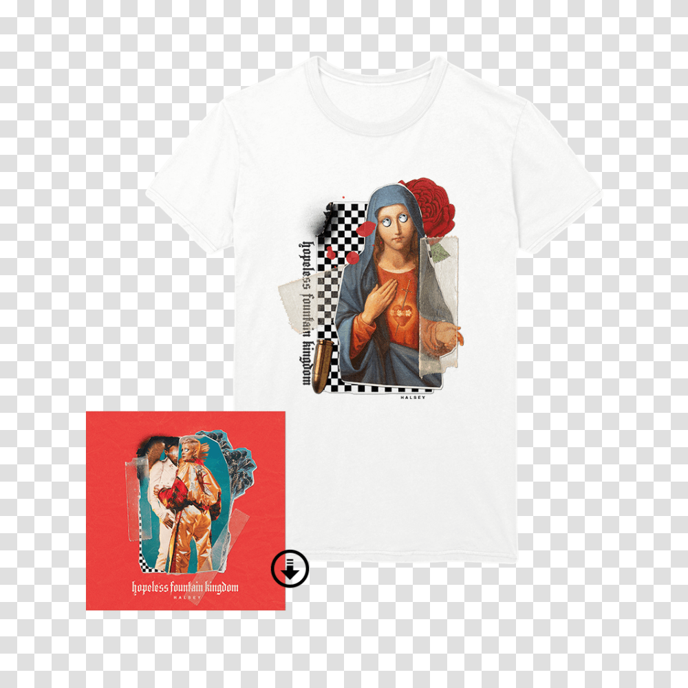 Hopeless Fountain Kingdom Deluxe Digital T Shirt Halsey, Apparel, Person, Human Transparent Png
