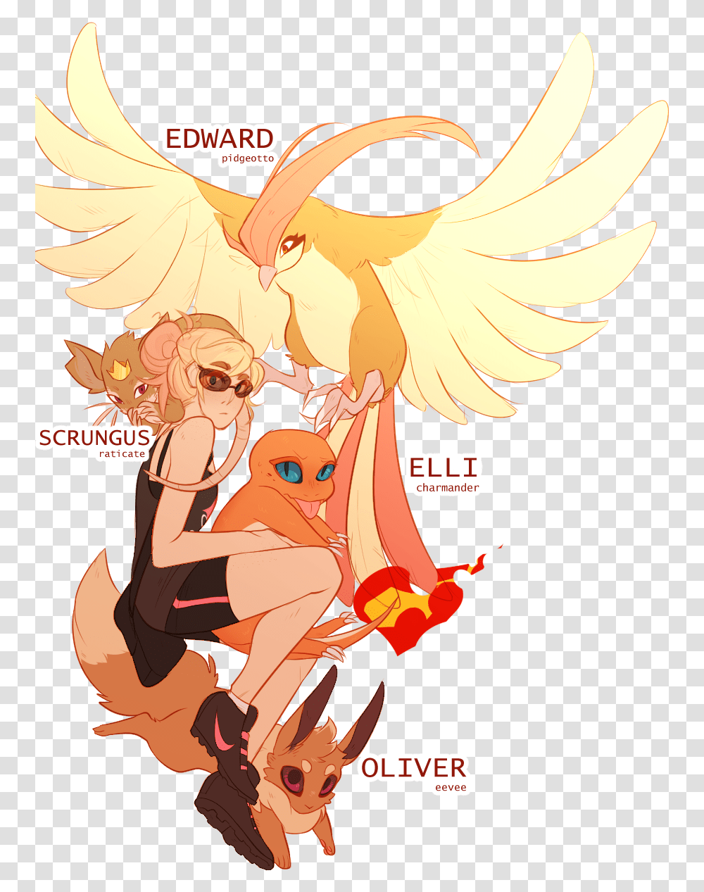 Hopped On The Pkmn Go Journey Meme By The Lovely Cartoon, Comics, Book, Angel, Archangel Transparent Png