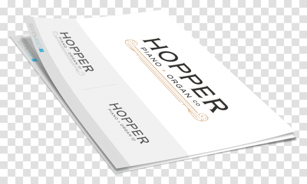 Hopper Piano Organ Company Horizontal, Text, Paper, Business Card Transparent Png