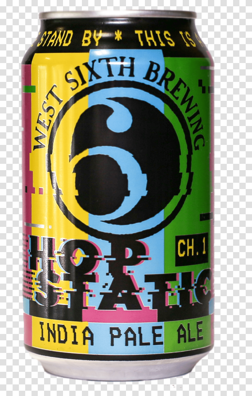 Hopstatic Ch1 Singlecan Cutout West Sixth Hop Static, Tin, Beer, Alcohol, Beverage Transparent Png