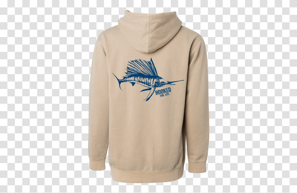 Horizon Fish Pigment Hooded Sweatshirt Sweatshirt, Apparel, Sleeve, Sweater Transparent Png