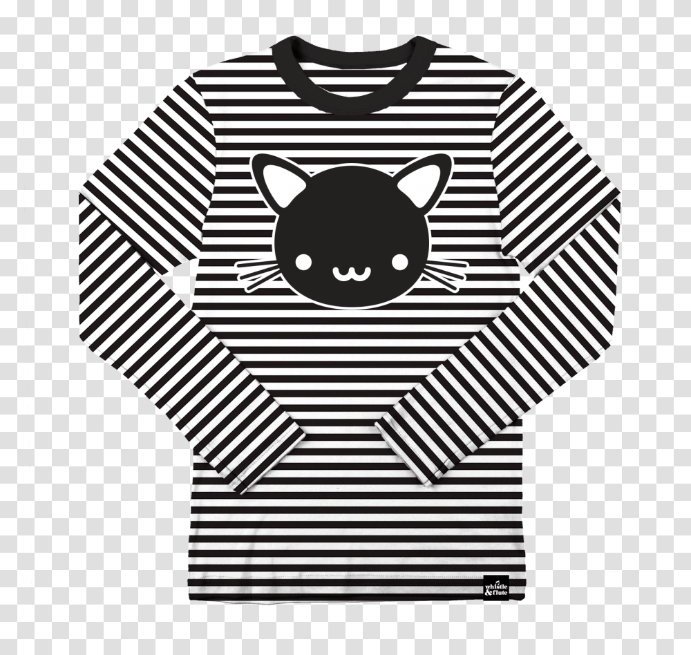 Horizontal Stripes Long Sleeved T Shirt, Apparel, Sweatshirt, Sweater Transparent Png