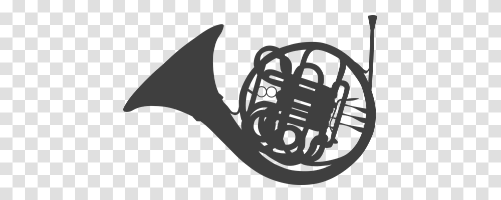 Horn Music, Brass Section, Musical Instrument, French Horn Transparent Png
