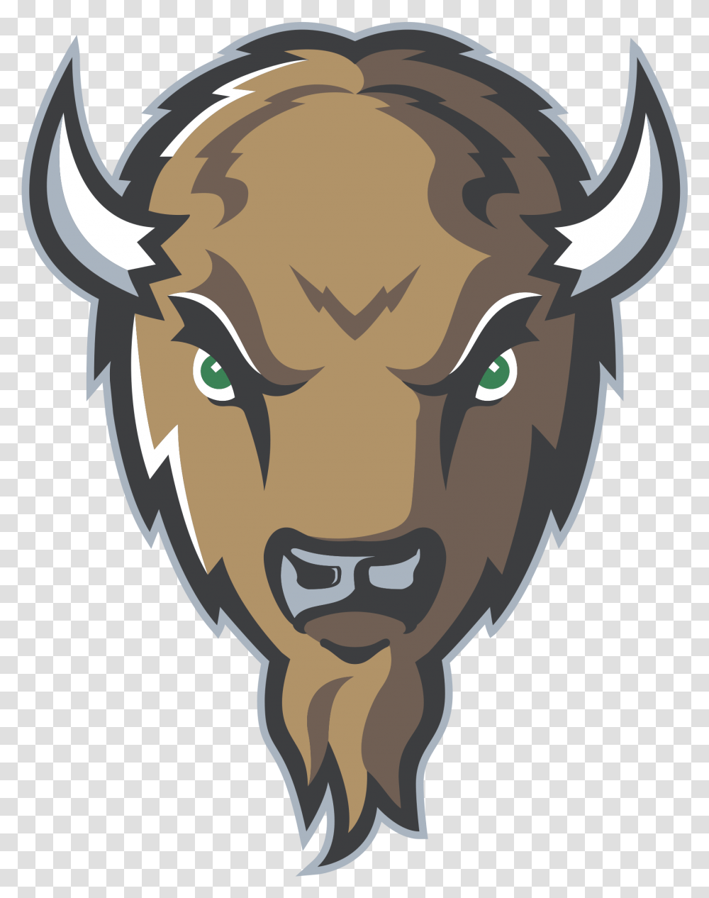 Horn Clipart Big Goat Marshall Thundering Herd Football Logo, Mammal, Animal, Buffalo, Wildlife Transparent Png