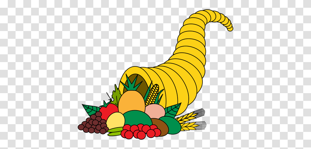 Horn With Crops, Plant, Fruit, Food, Banana Transparent Png