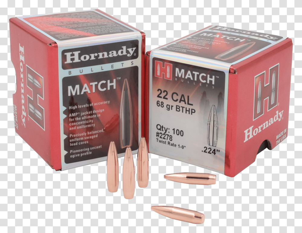 Hornady Match Rifle Bullets Bullet Transparent Png