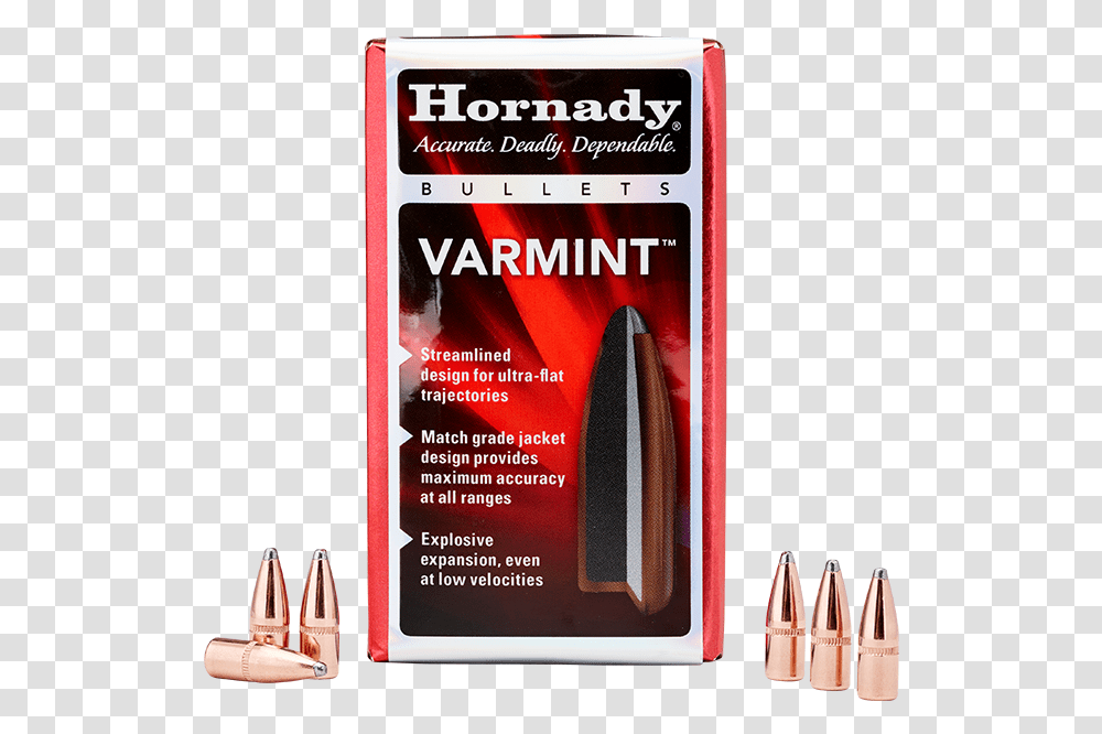Hornady Varmint Sp, Weapon, Weaponry, Ammunition, Bullet Transparent Png